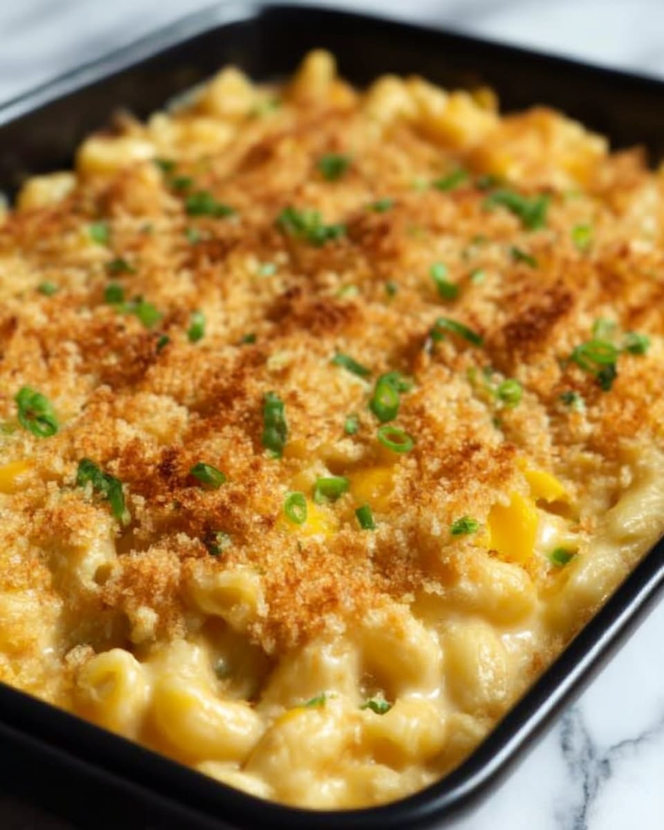 Loaded Mac & Cheese Corn Casserole Recipe - Recipe Image