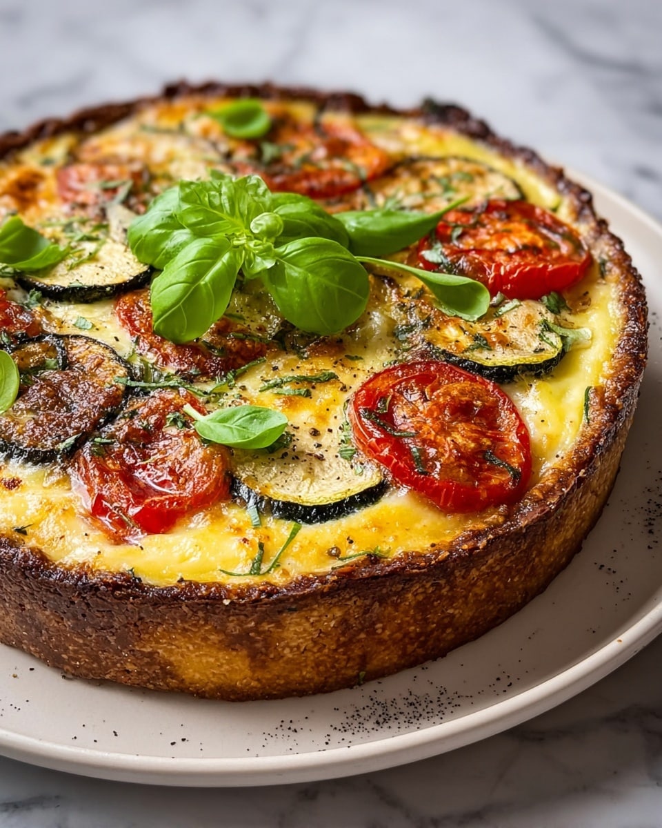 Roasted Ratatouille Quiche Recipe - Recipe Image