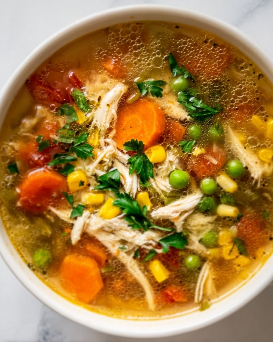 Healthy Chicken Vegetable Soup Recipe - Recipe Image