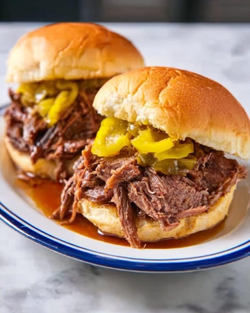 Slow Cooker Mississippi Pot Roast Sliders Recipe