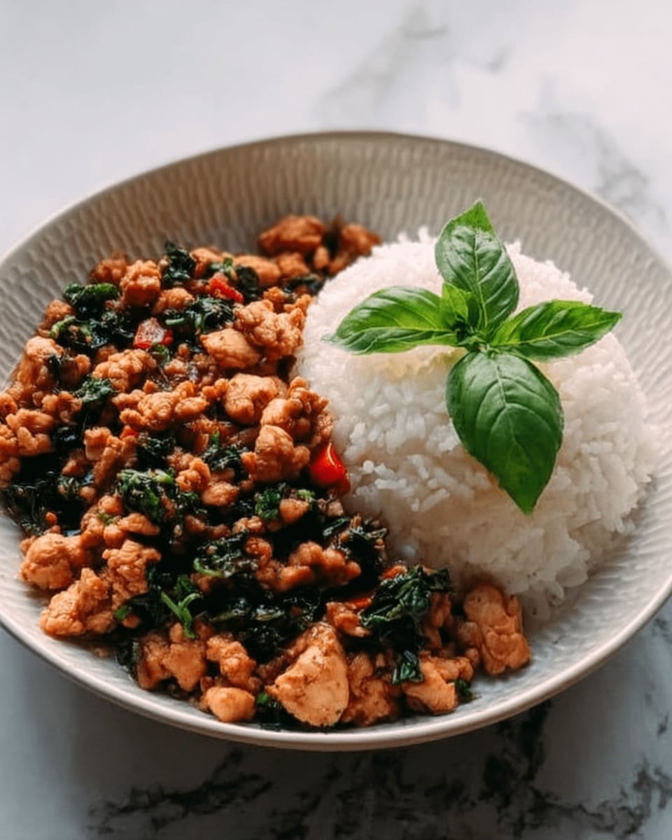 Spicy Thai Basil Chicken (Pad Krapow Gai) Recipe - Recipe Image