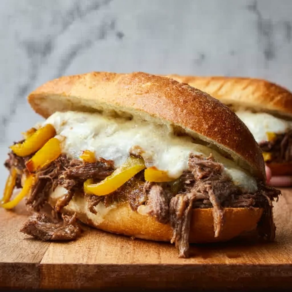 Slow Cooker Italian Beef Sandwiches Recipe - Recipe Image