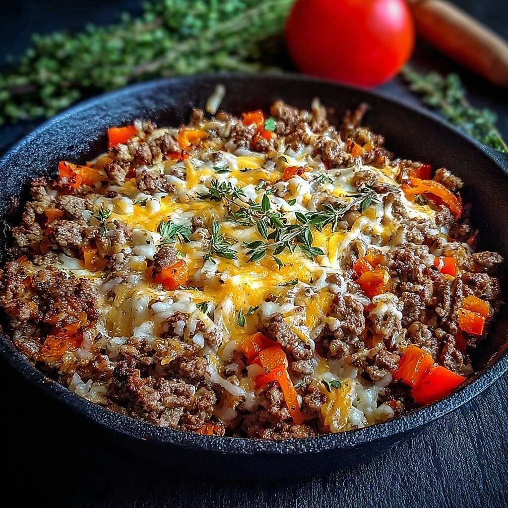 One Pot Unstuffed Pepper Skillet Recipe