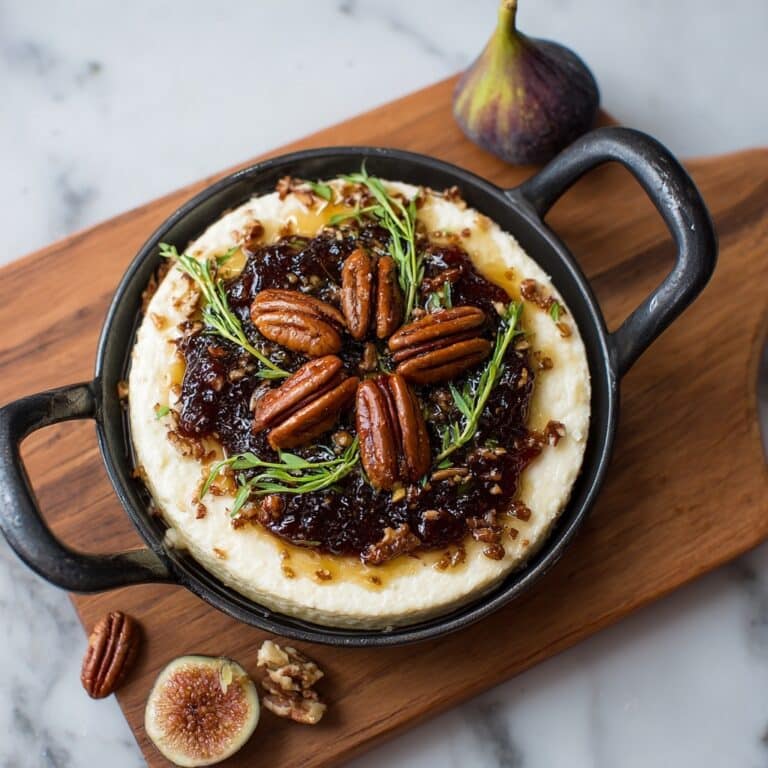 Baked Brie with Fig Jam and Pecans Recipe