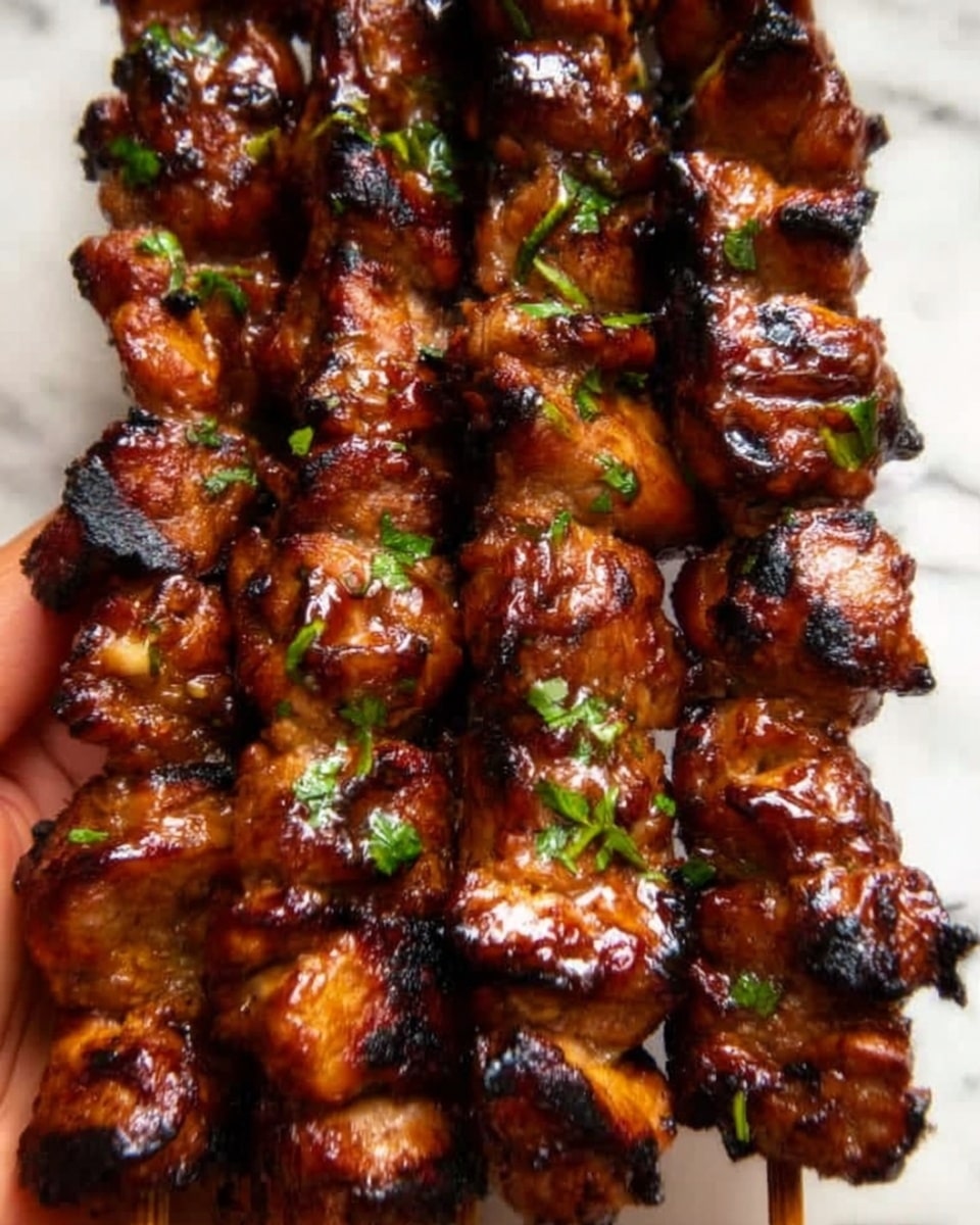 Grilled Thai Chicken Skewers with Peanut Sauce Recipe - Recipe Image