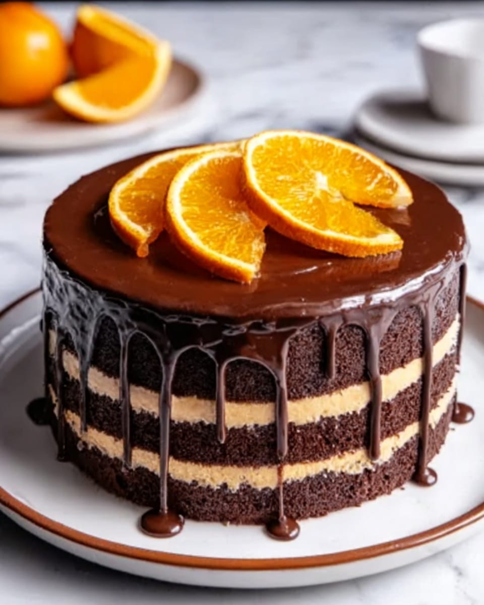 Dark Chocolate Blood Orange Cake Recipe - Recipe Image