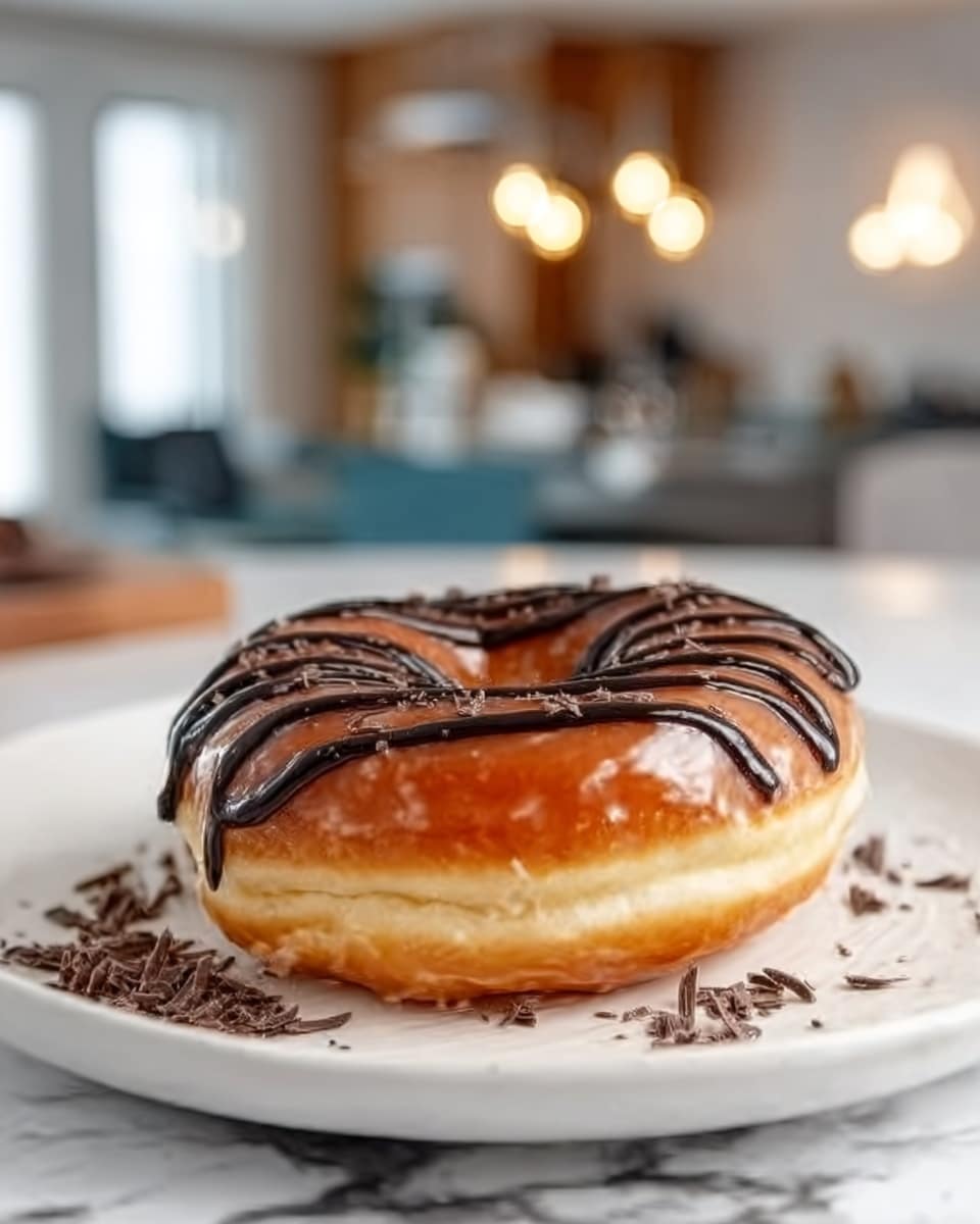 Cinnamon-Sugar Donuts with Chocolate Drizzle Recipe - Recipe Image