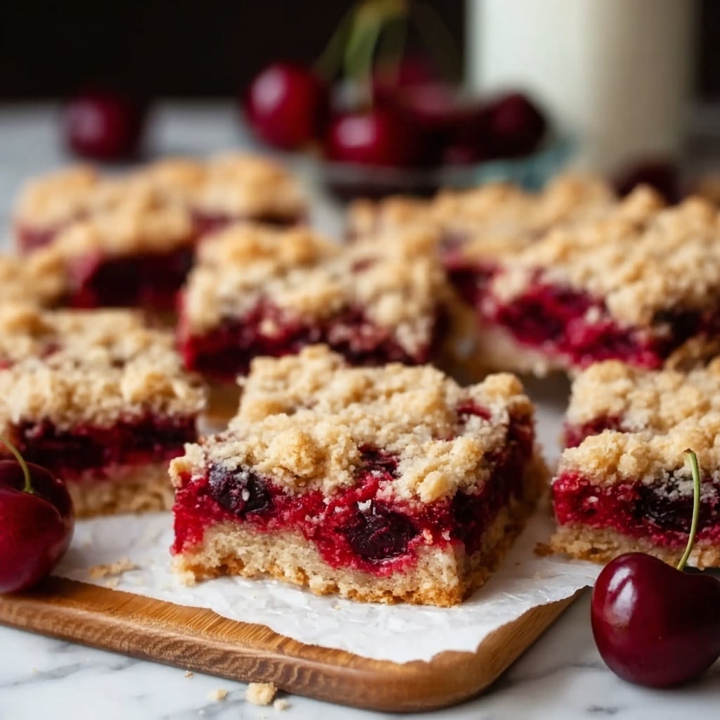 Cherry Crumble Bars Recipe - Recipe Image