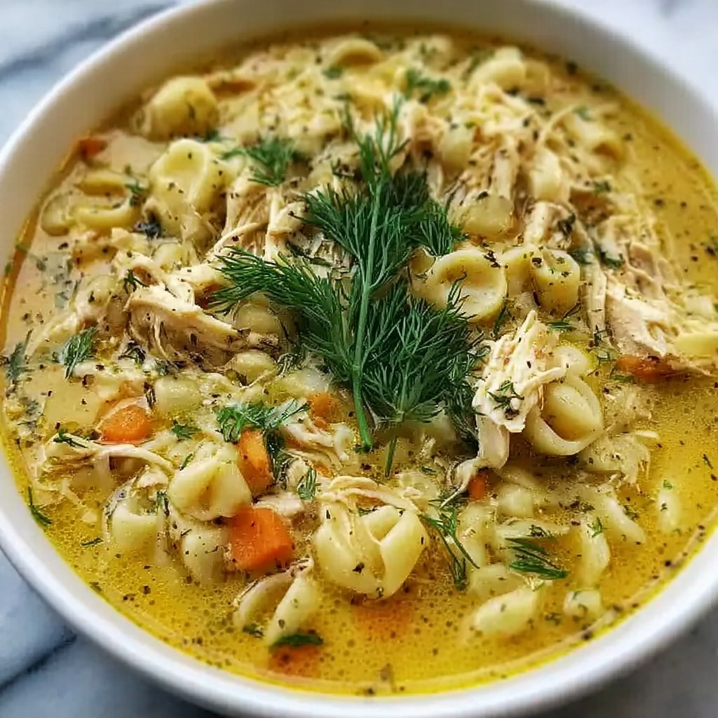 Mediterranean Lemon Chicken Soup Recipe
