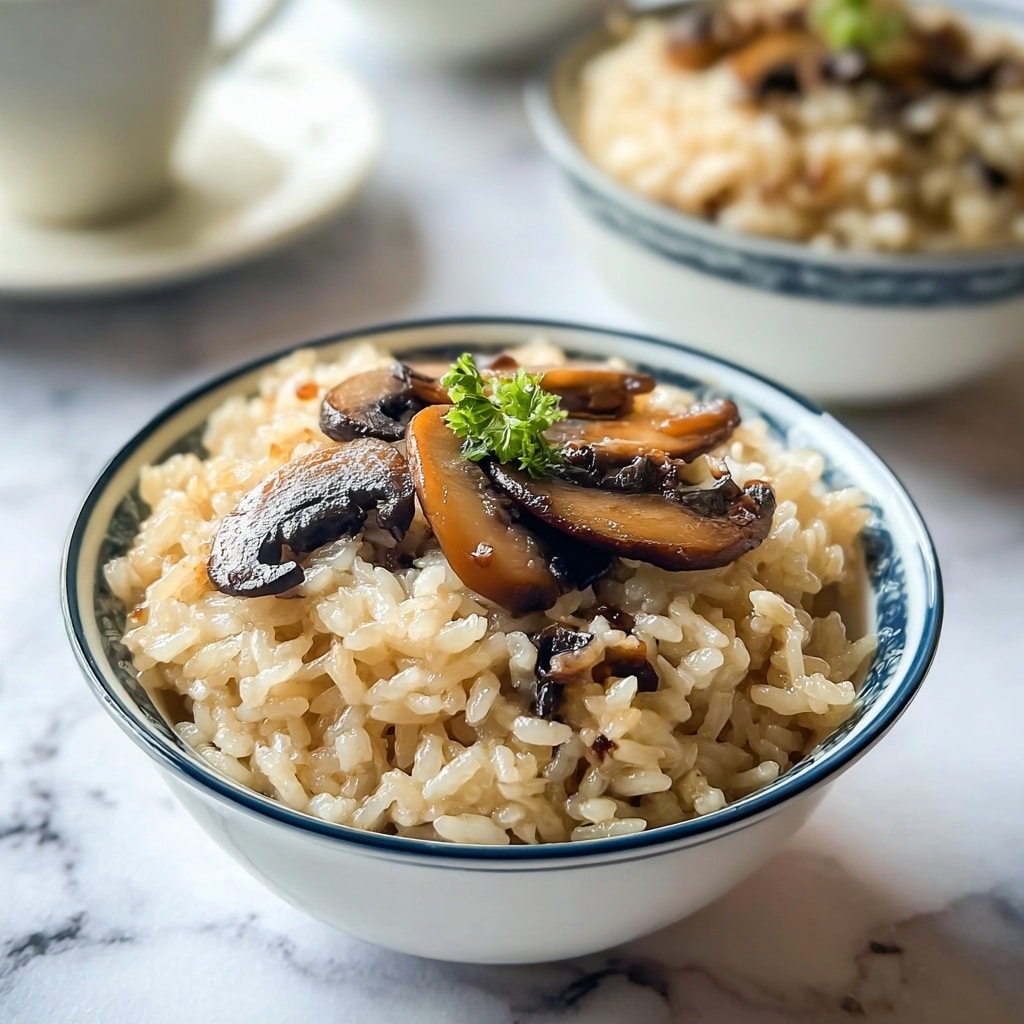 Japanese Mushroom Rice Recipe - Recipe Image