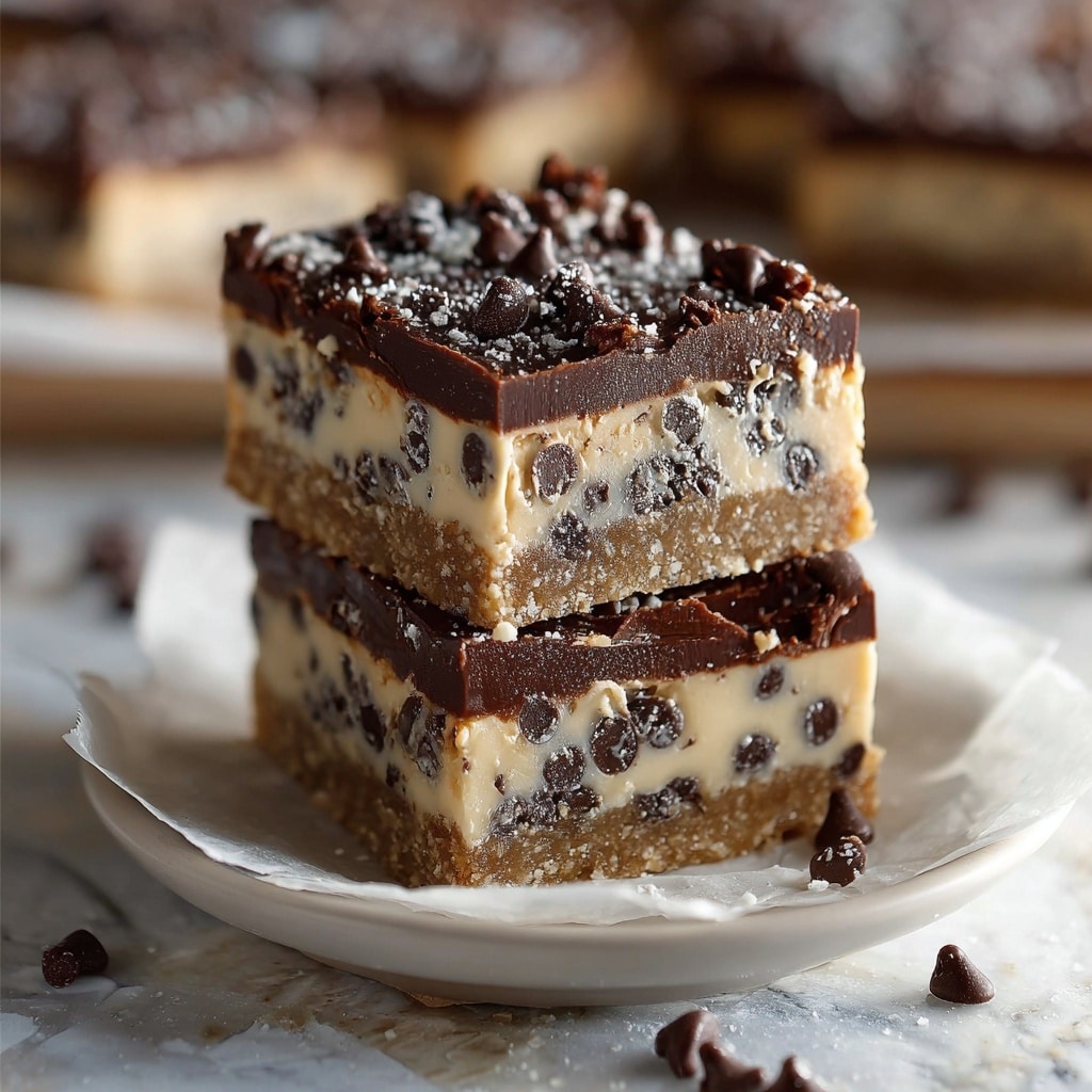 No Bake Cookie Dough Bars Recipe - Recipe Image