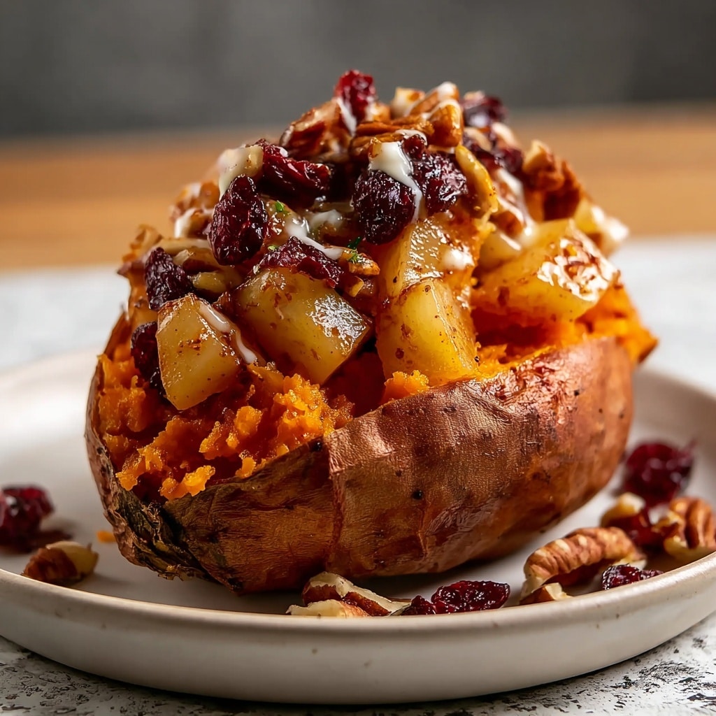 Apple Spiced Stuffed Sweet Potatoes Recipe - Recipe Image