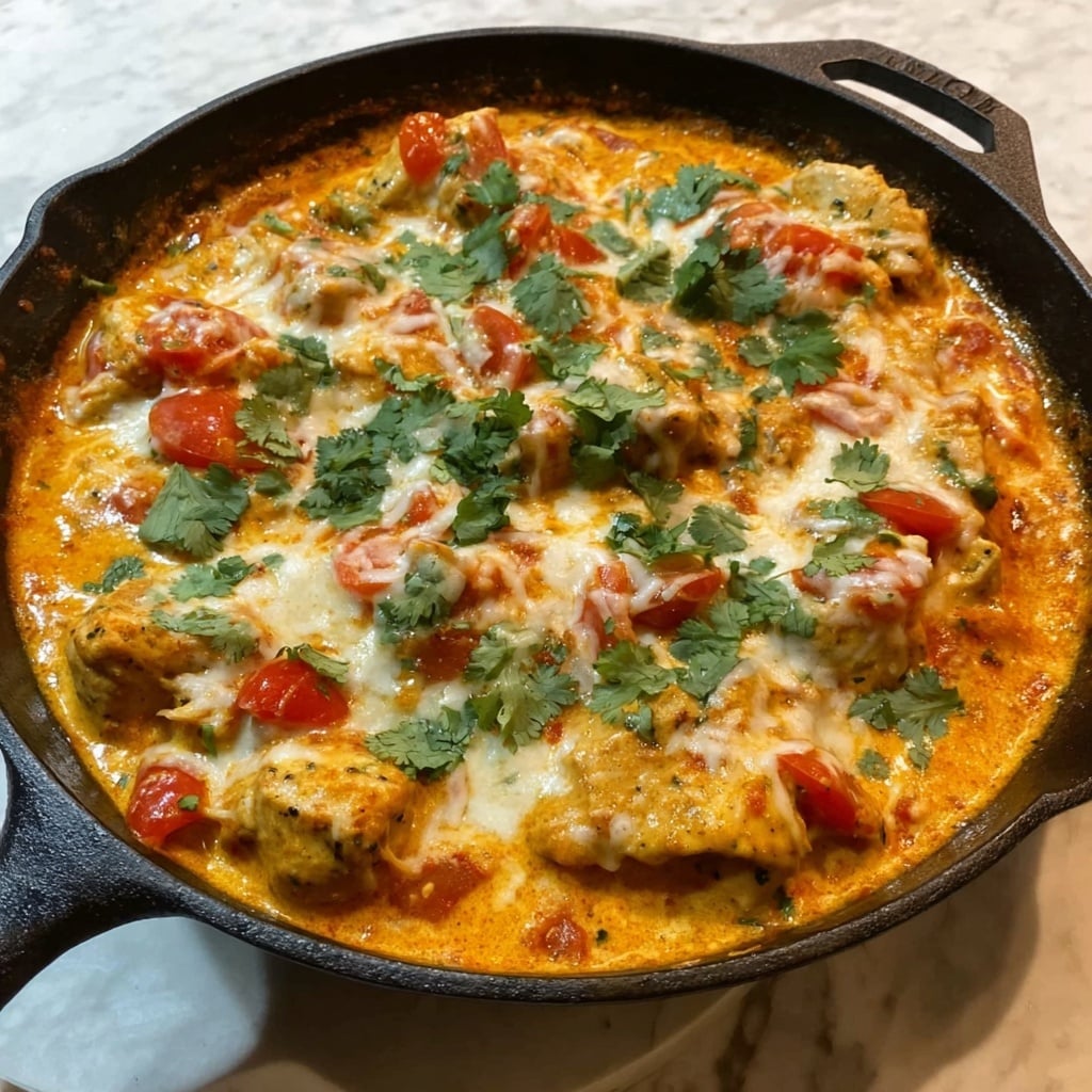 Skillet Chicken Con Queso Recipe - Recipe Image