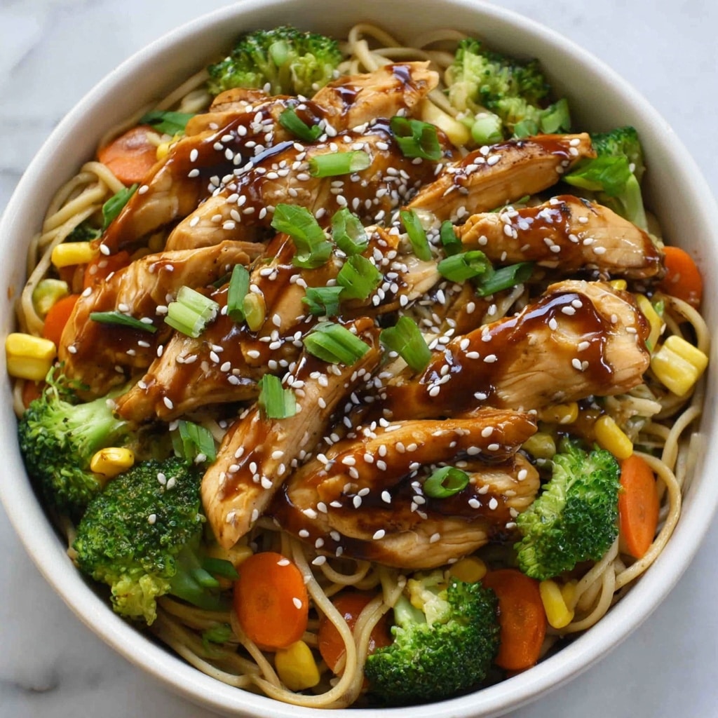 Honey Sesame Chicken Noodle Bake Recipe - Recipe Image