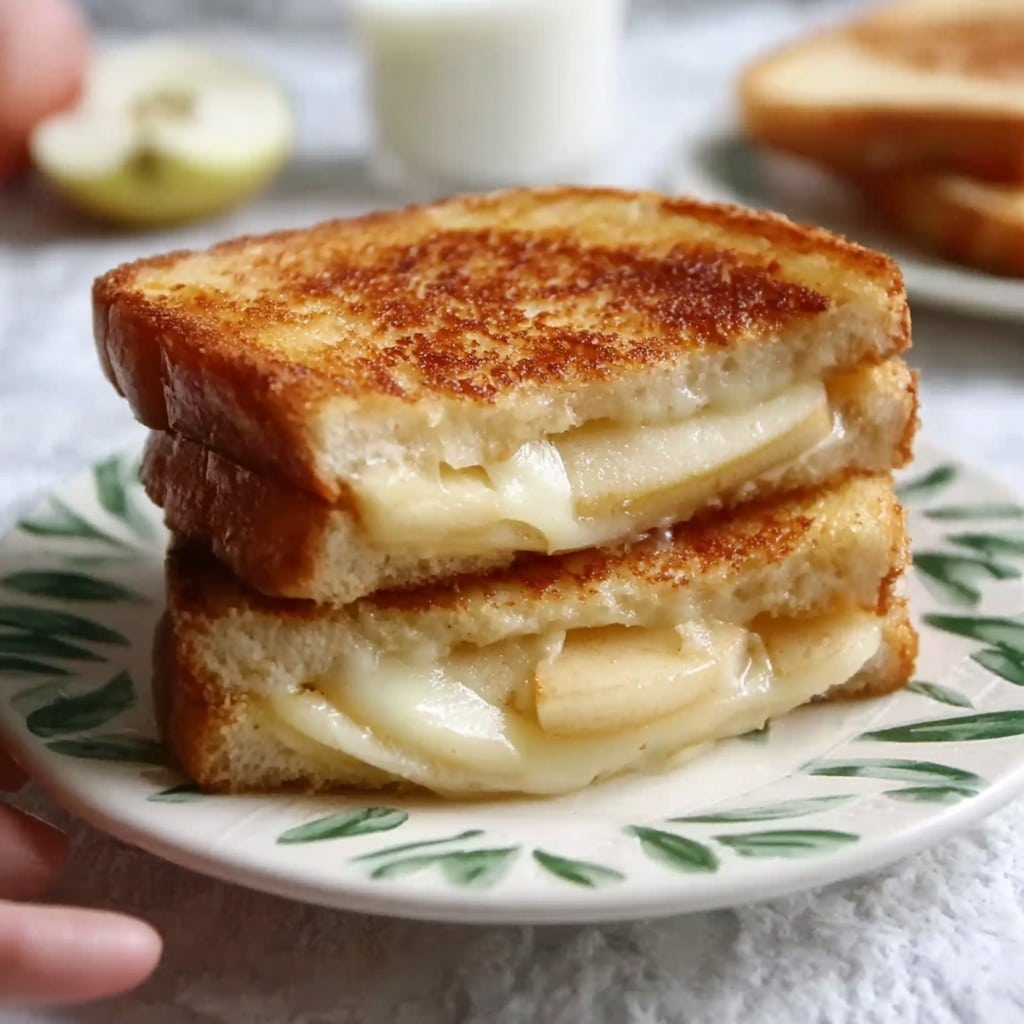 Cinnamon Sugar Brie and Apple Grilled Cheese Recipe - Recipe Image