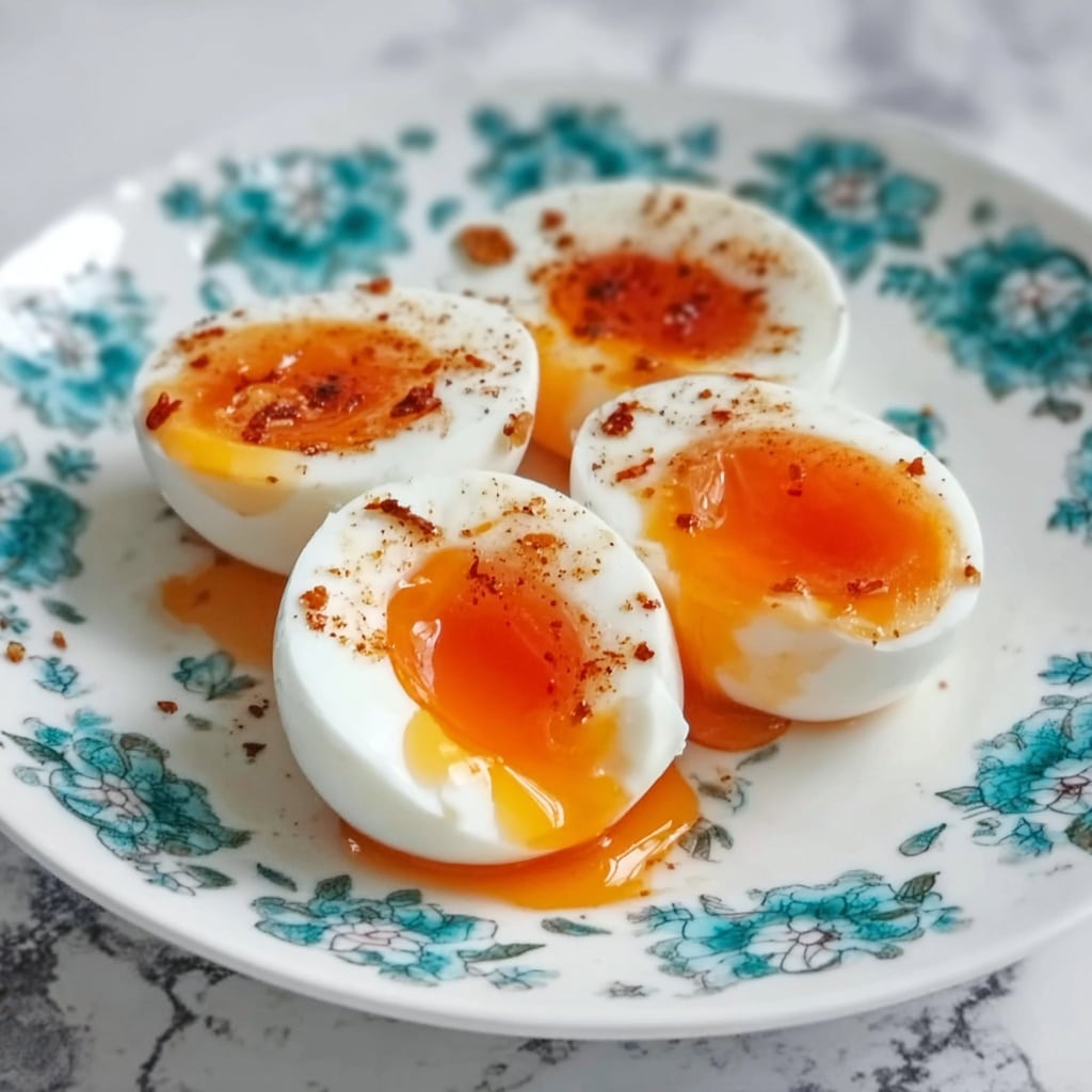Turkish Eggs (Cilbir) with Spiced Butter and Fresh Herbs Recipe - Recipe Image