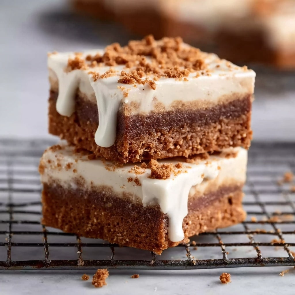 Chewy Gingerbread Cookie Bars Recipe - Recipe Image