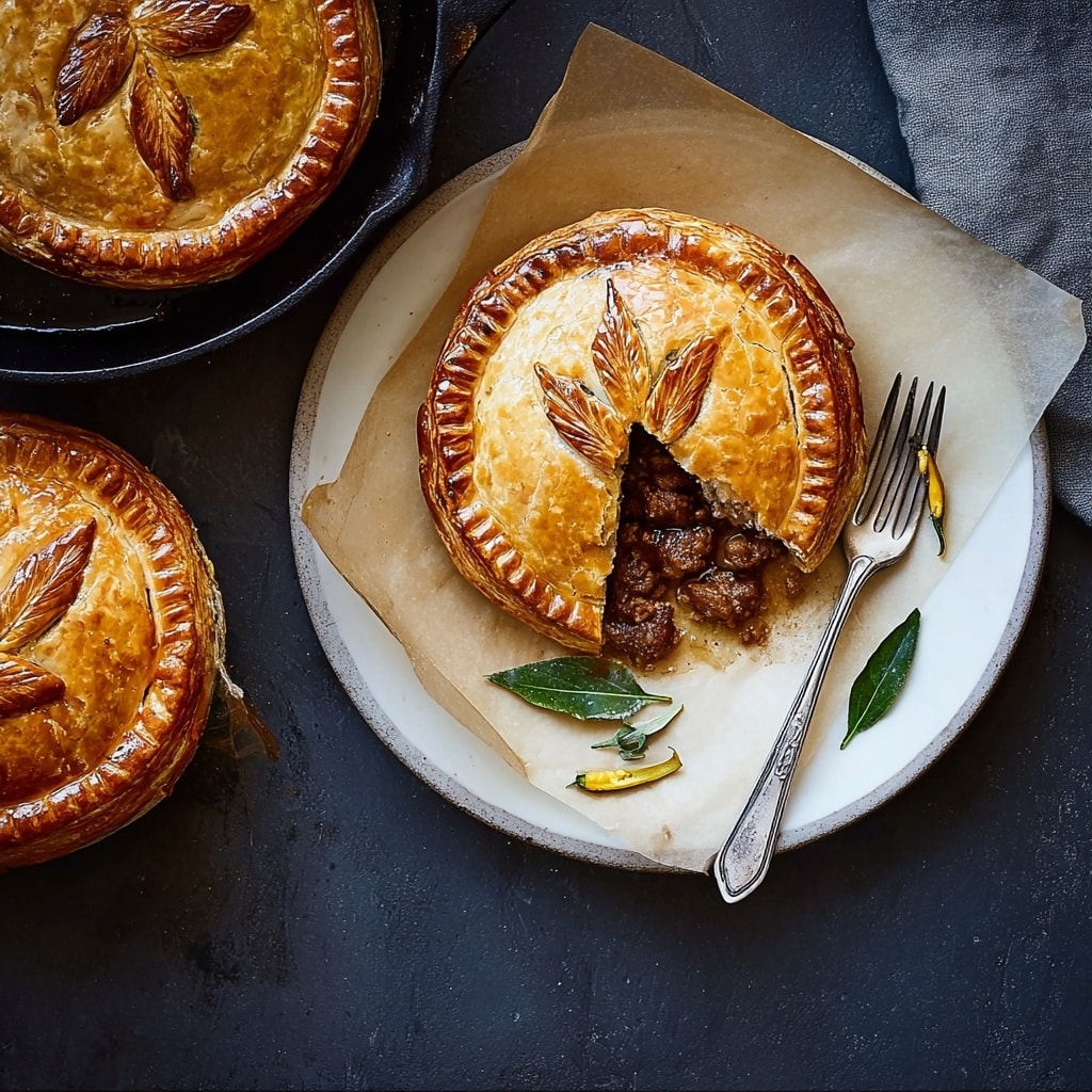 Savory Steak and Ale Pies Recipe - Recipe Image