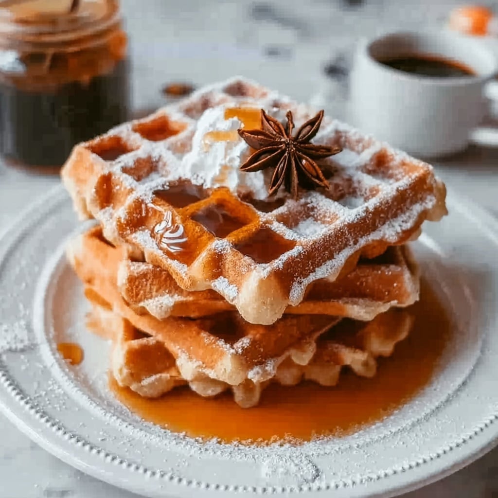 Spiced Pumpkin Waffles Recipe - Recipe Image