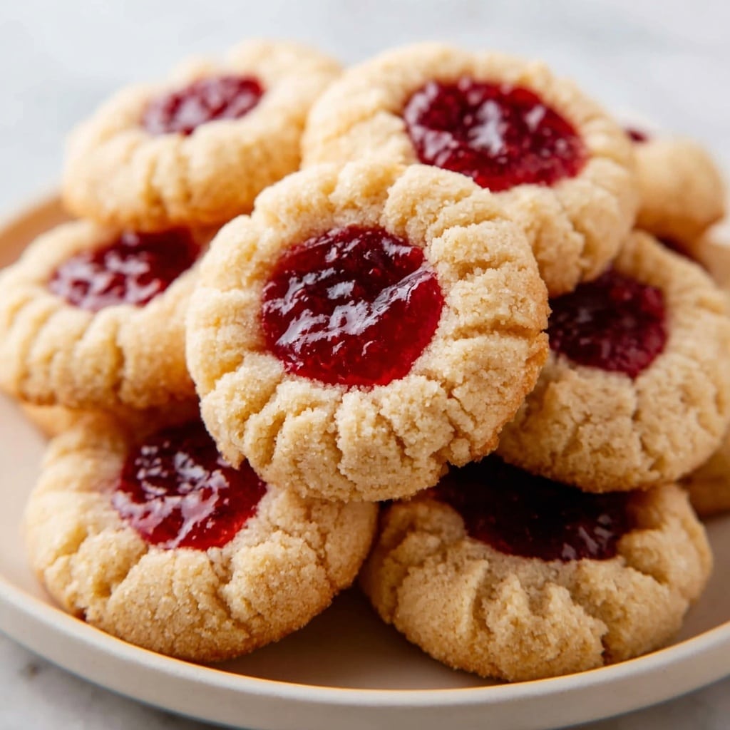 Thumbprint Cookies with Raspberry Preserves Recipe - Recipe Image