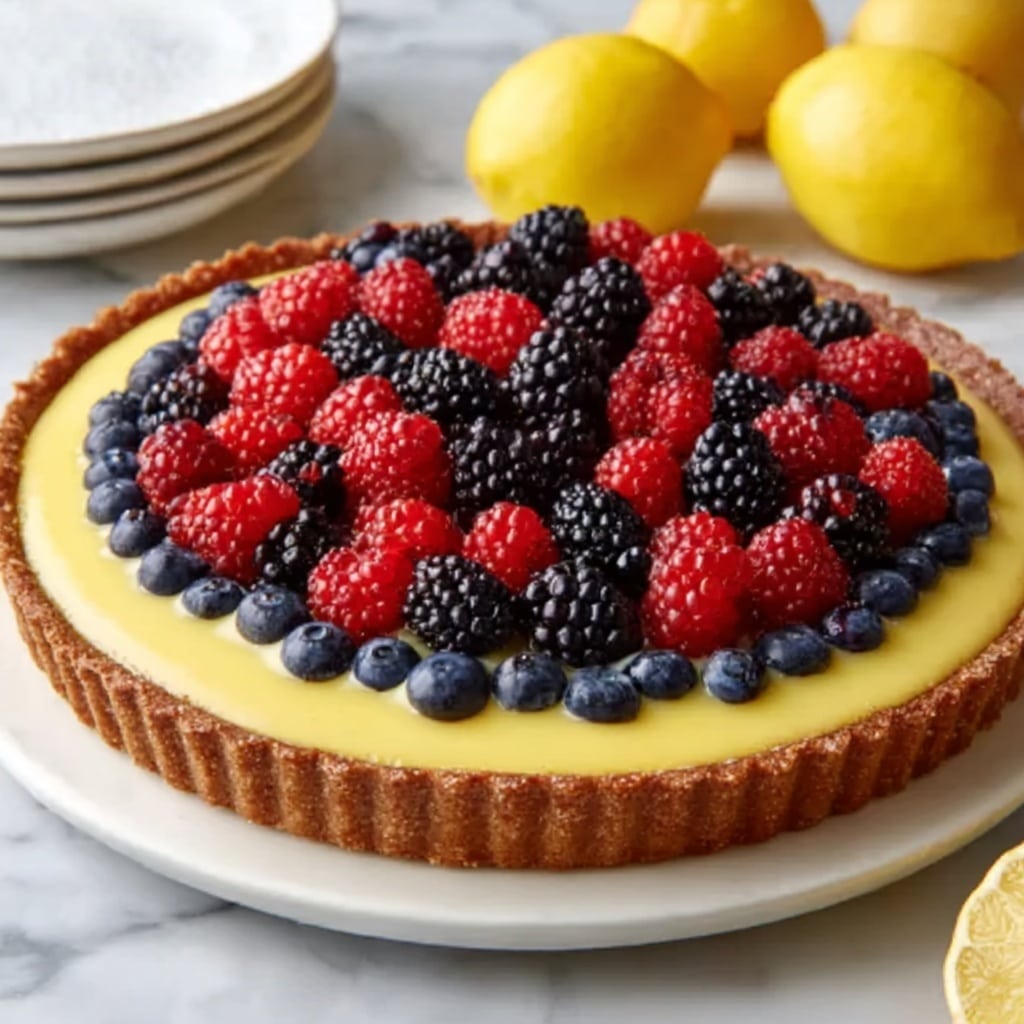 Lemon Berry Tart Recipe - Recipe Image