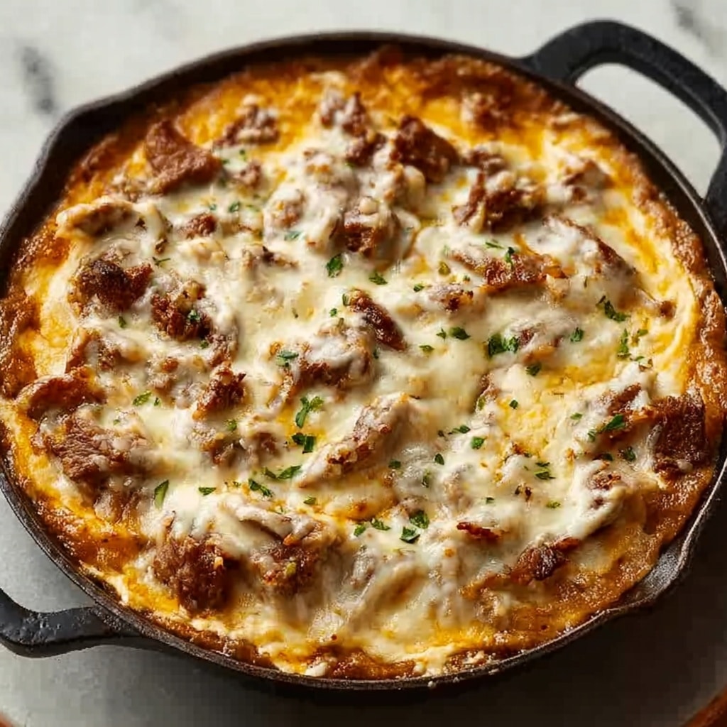 Pot Roast Beef Philly Cheese Steak Dip Recipe - Recipe Image