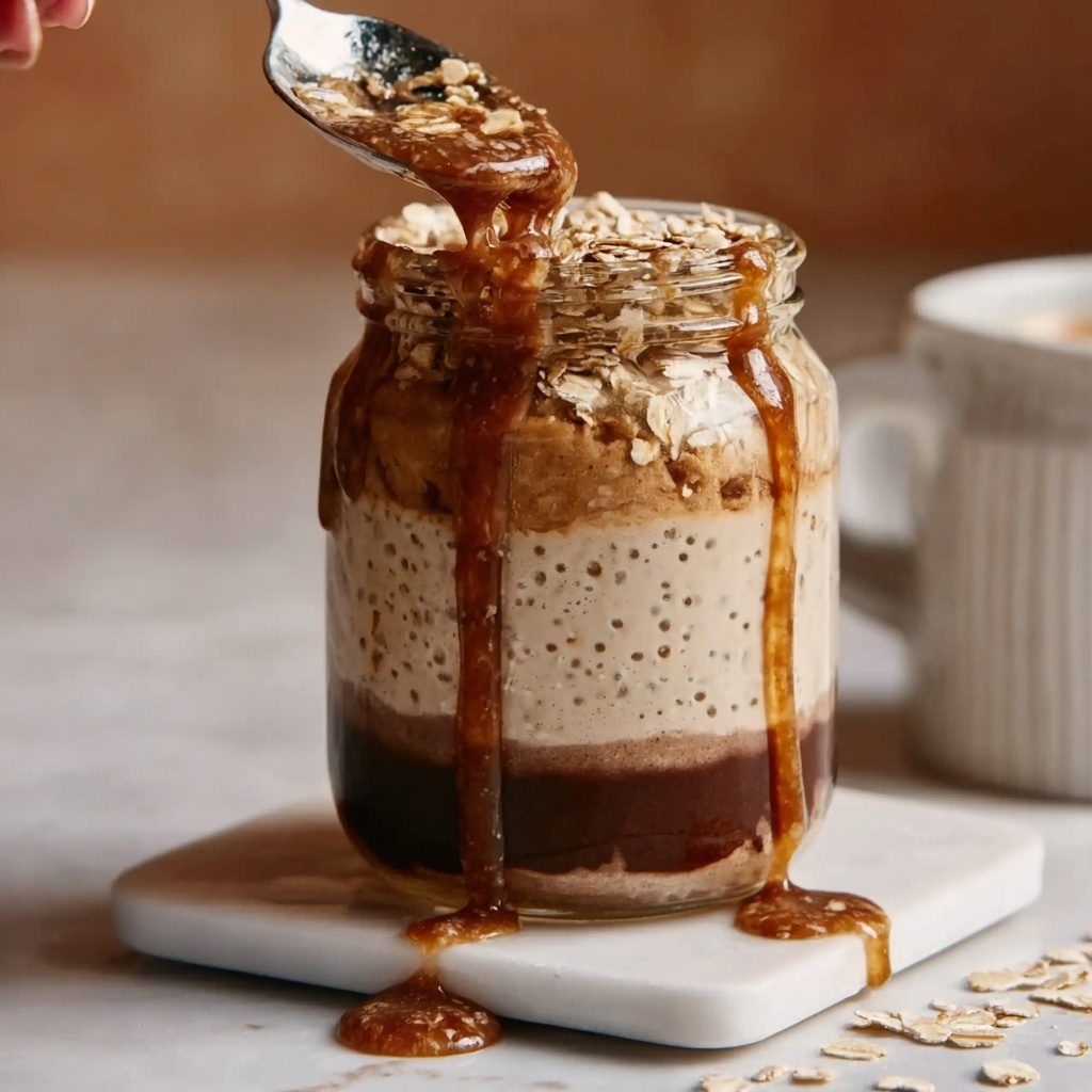 Caramel Macchiato Overnight Oats Recipe - Recipe Image