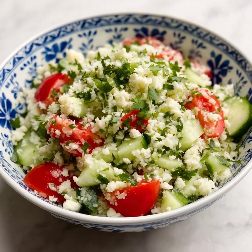 Cauliflower Rice Tabbouleh Recipe - Recipe Image