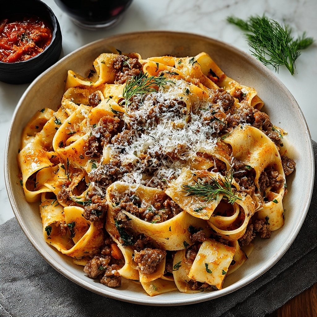 Creamy Calabrian Chili Pappardelle with Beef Sausage & Fennel Recipe