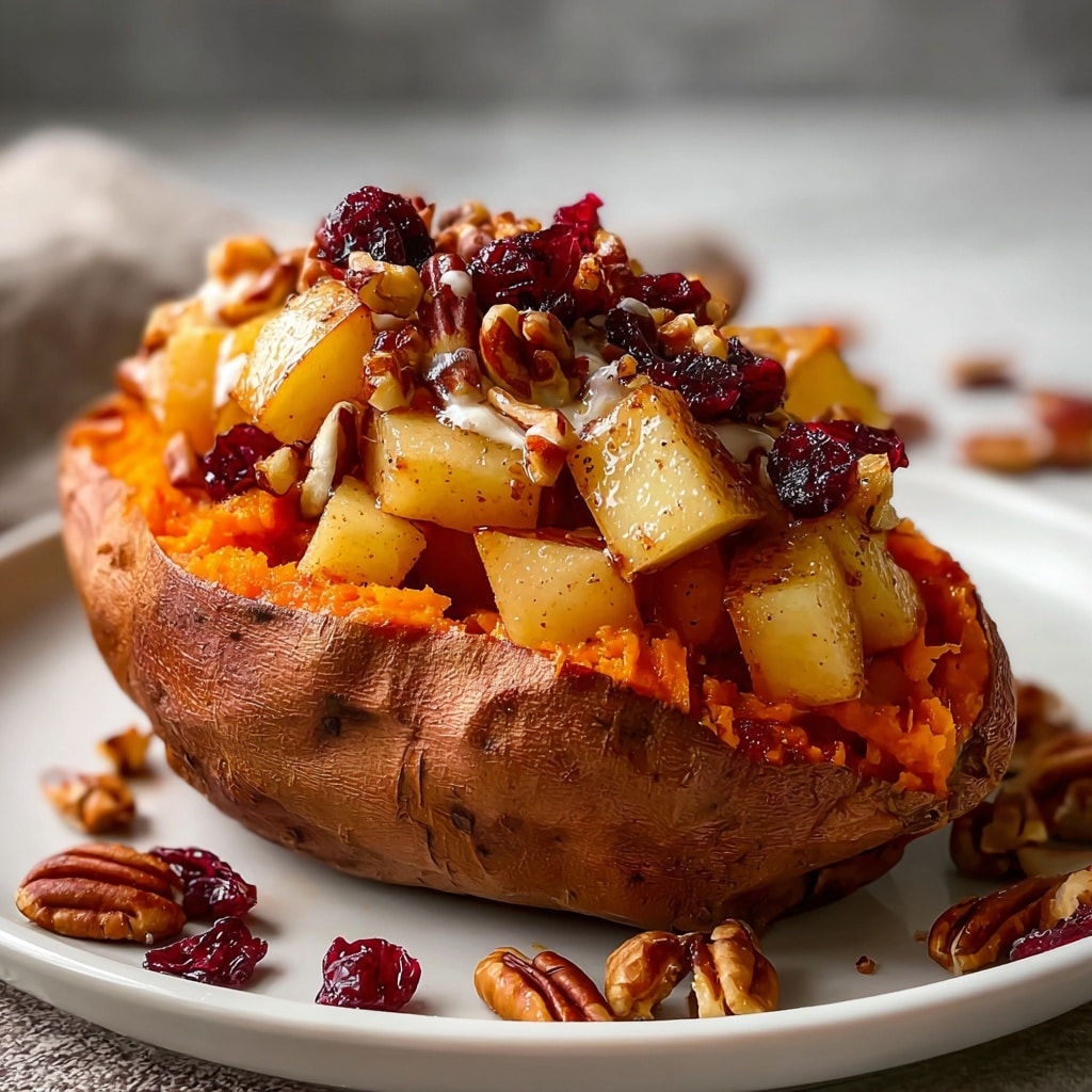 Apple Spiced Stuffed Sweet Potatoes Recipe - Recipe Image