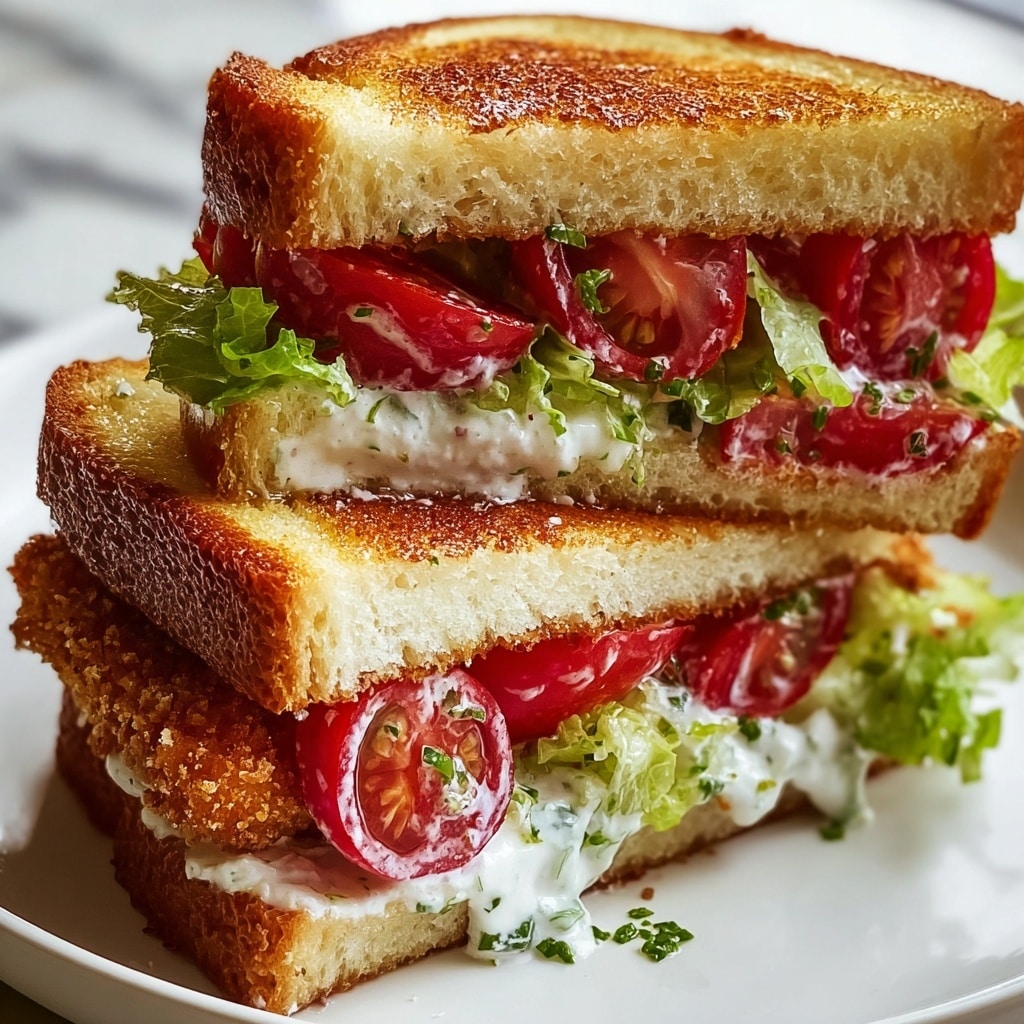 Crunchy Chicken Caesar Sandwich Recipe – Quick & Easy Recipe - Recipe Image