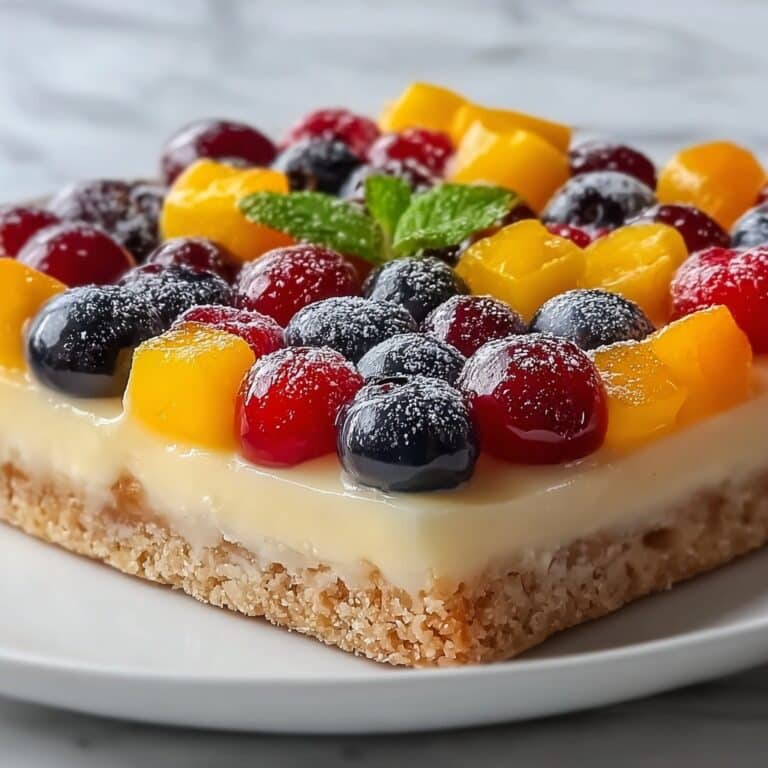Fruit Custard Bars Recipe