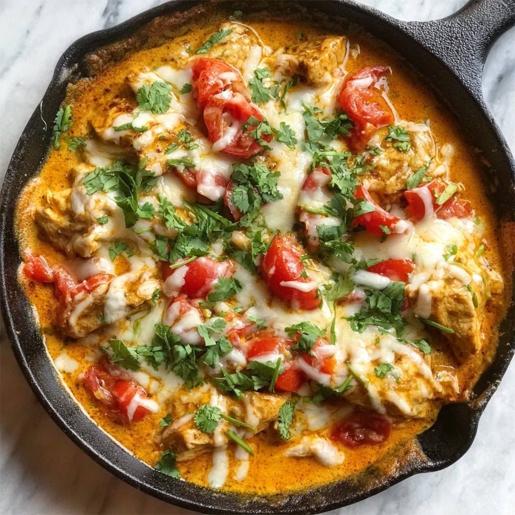 Skillet Chicken Con Queso Recipe - Recipe Image