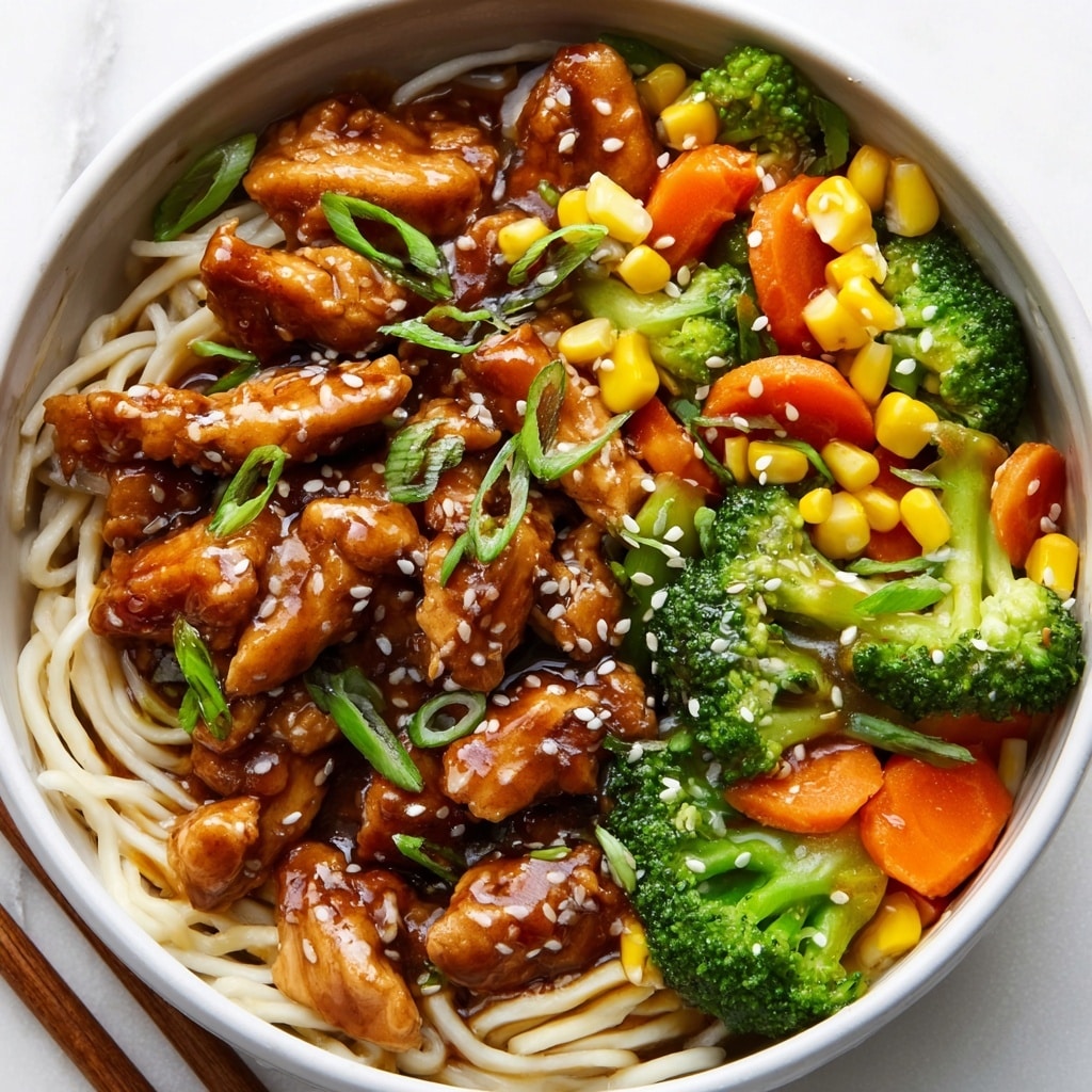 Honey Sesame Chicken Noodle Bake Recipe