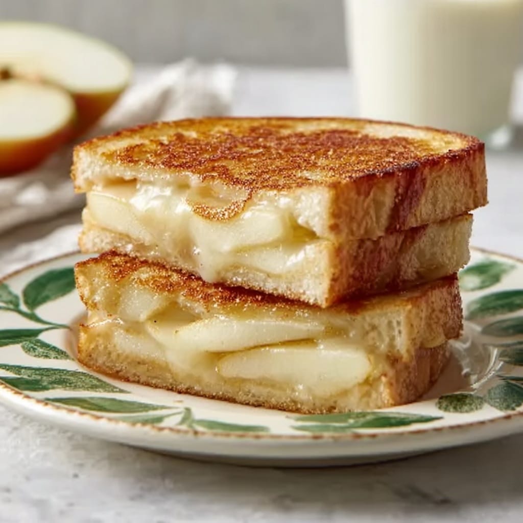 Cinnamon Sugar Brie and Apple Grilled Cheese Recipe