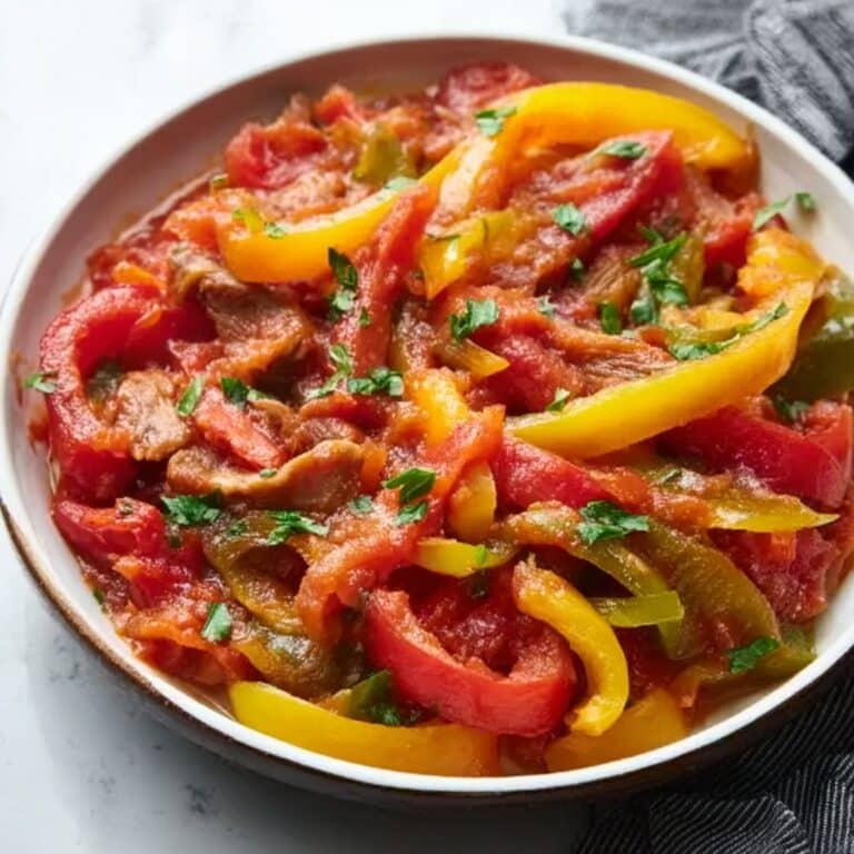 Peperonata – Italian Stewed Peppers Recipe