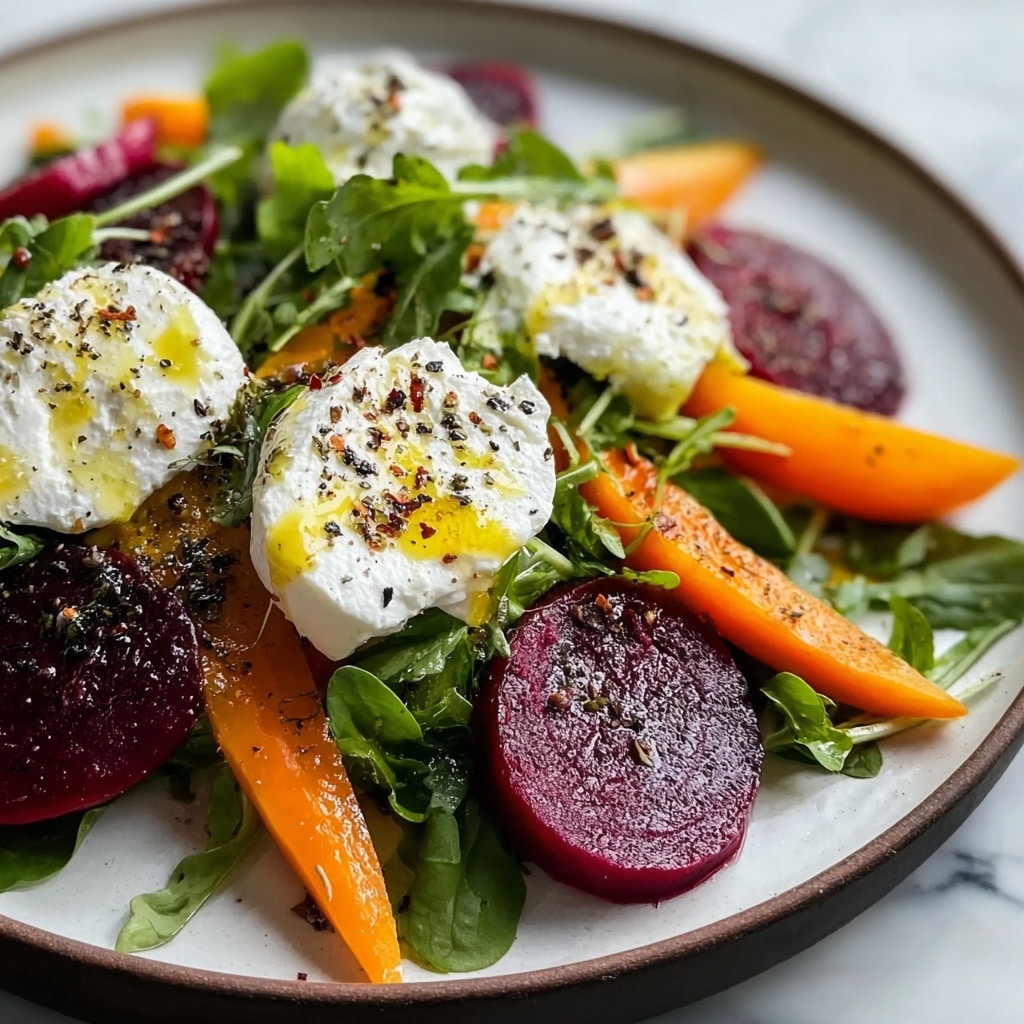 Roasted Beets and Carrots Salad with Burrata Recipe