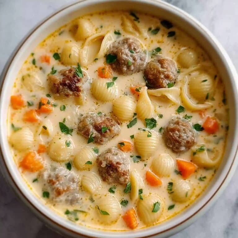 Creamy Parmesan Italian Sausage Ditalini Soup Recipe