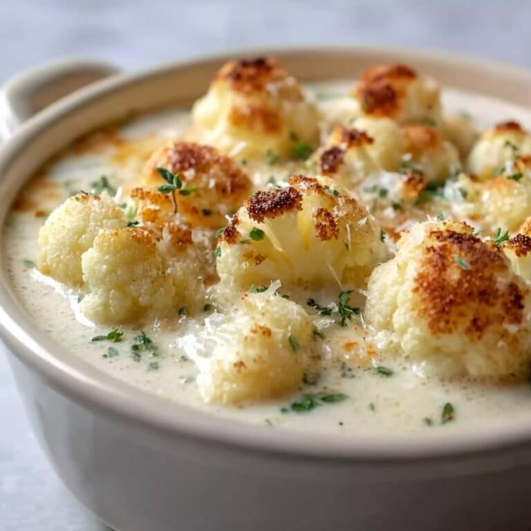 Cheddar Cauliflower and Roasted Garlic Soup Recipe