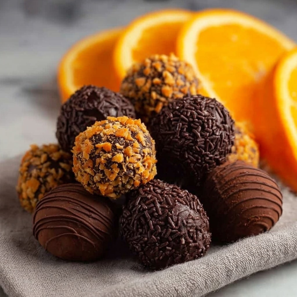 Chocolate Orange Christmas Truffles Recipe - Recipe Image
