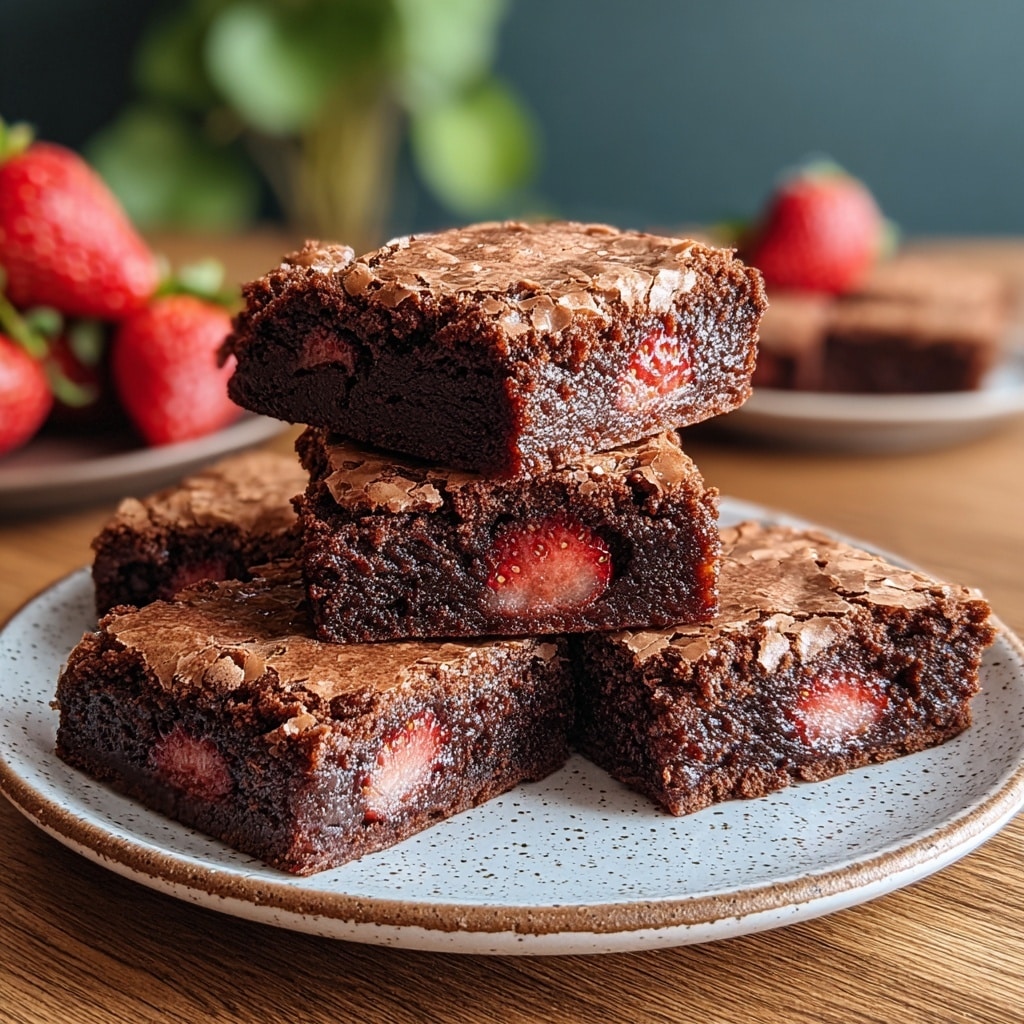 Strawberry Brownies Recipe - Recipe Image