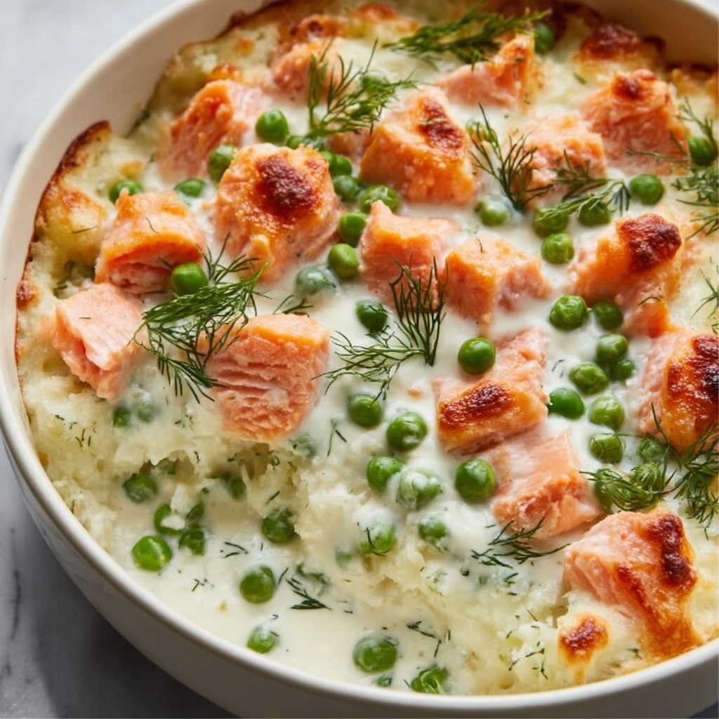 Creamy Fish Pie with Cheddar and Fresh Dill Recipe - Recipe Image