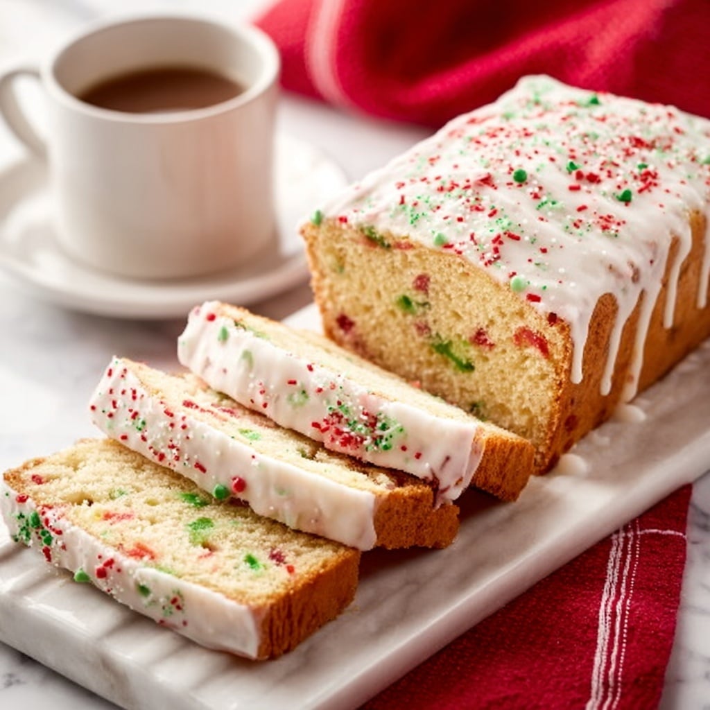 Festive Christmas Bread with Sprinkles Recipe - Recipe Image