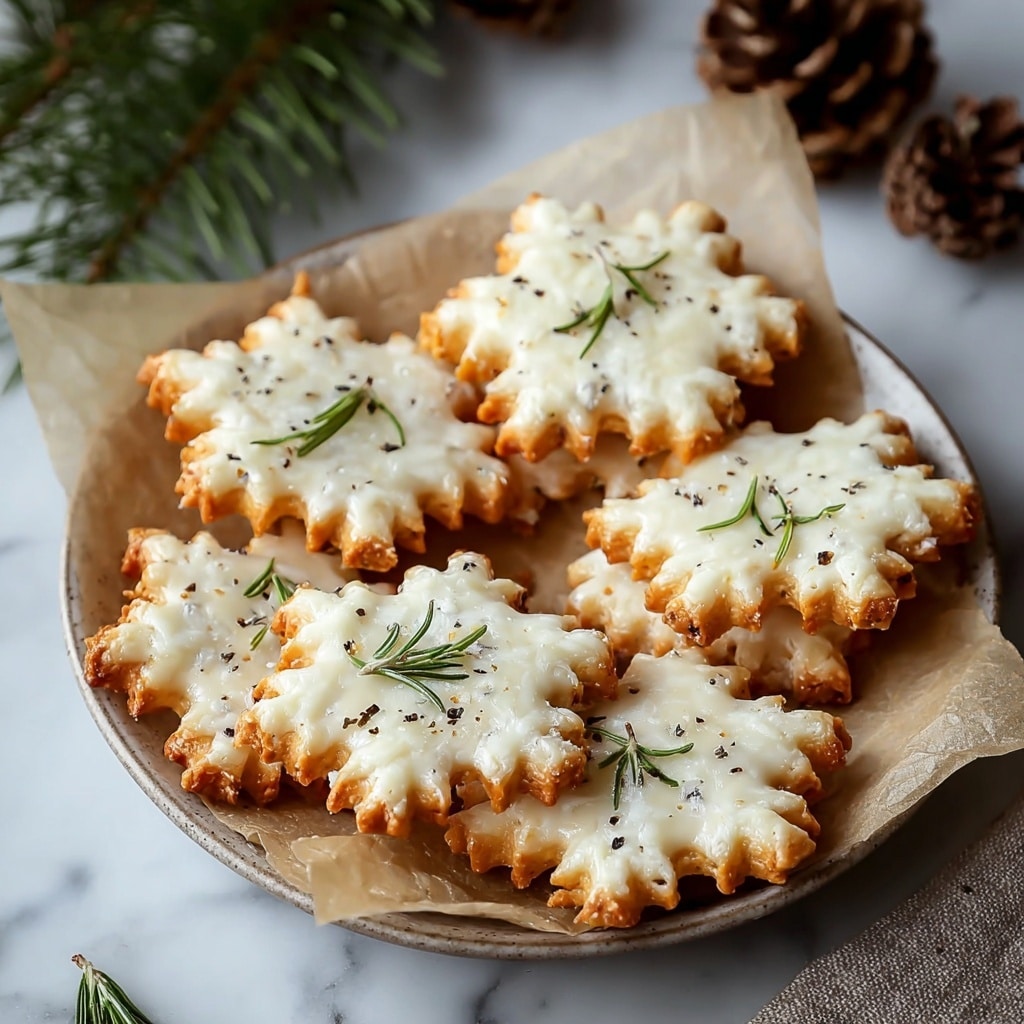 Rosemary-Parmesan Snowflake Cookies Recipe
