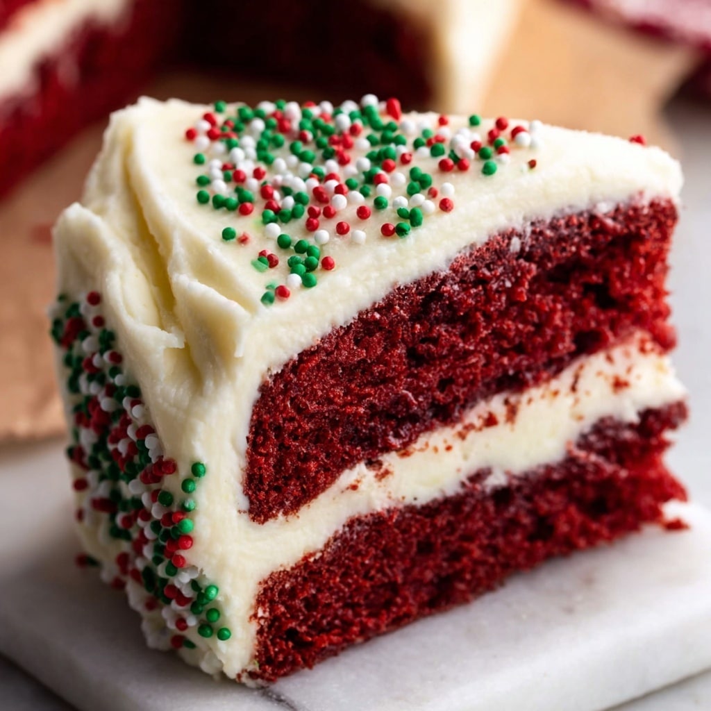 Red Velvet Cheesecake Cake Recipe - Recipe Image