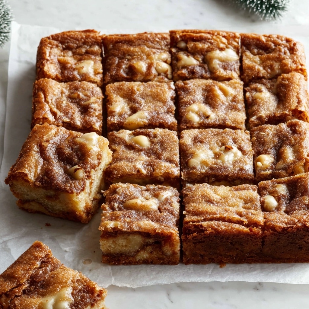Gingerbread Blondies with White Chocolate Recipe