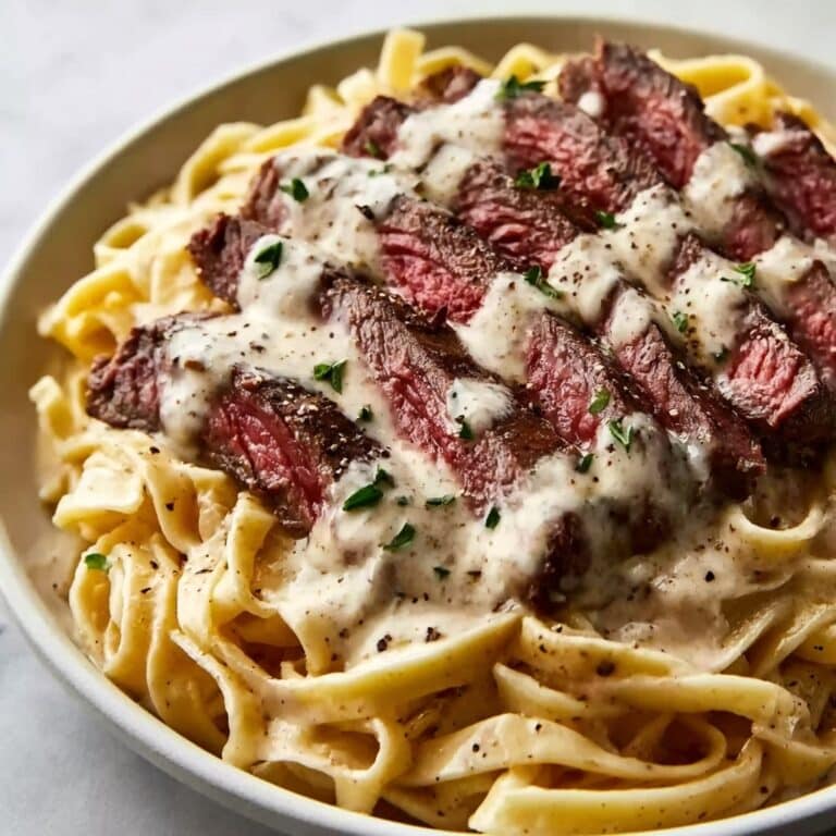 Creamy Cajun Steak Alfredo Recipe