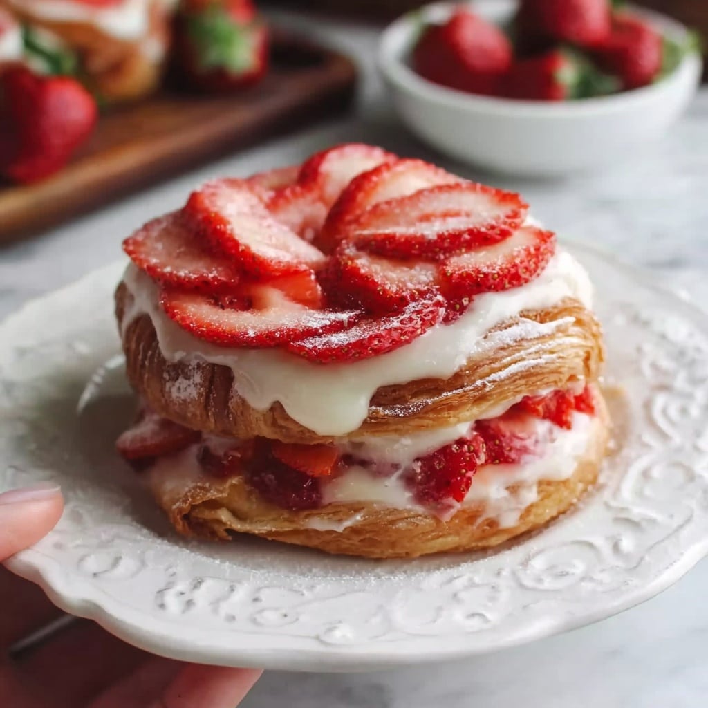 Fluffy Strawberry Cinnamon Rolls Recipe - Recipe Image