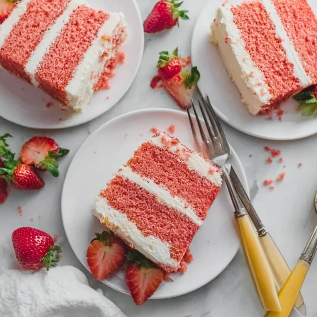 Strawberry Crunch Cake Recipe - Recipe Image