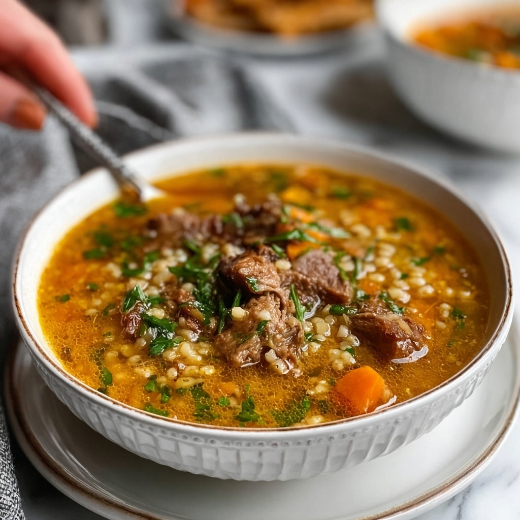 Hearty Beef Barley Soup Recipe - Recipe Image